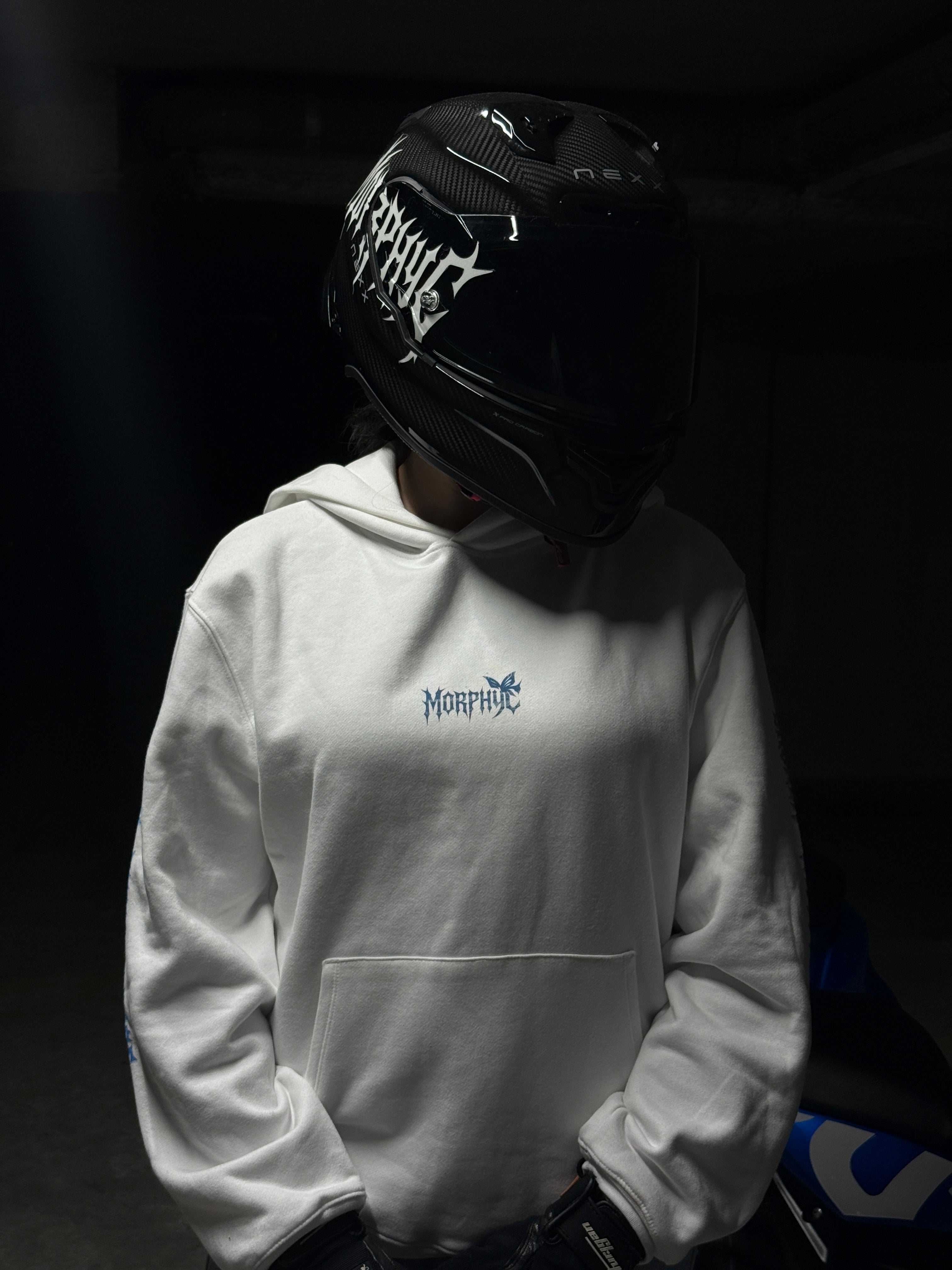 Hoodie BROKEN WINGS RISE DROP 2 - white