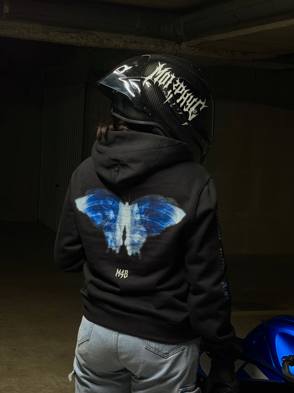 Hoodie BROKEN WINGS RISE DROP 2 - Black
